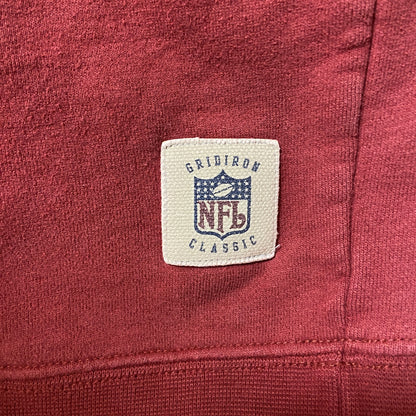 古着 used　Reebok リーボック　NFL　レッドスキンズ　コマンダース　長袖オフィシャルプリントスウェット　赤　Lサイズ