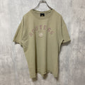 PRAIRIE　MOUNTAIN 半袖クルーネックプリントシャツ　ROUTE66　レトロ　ベージュ　Lサイズ　古着