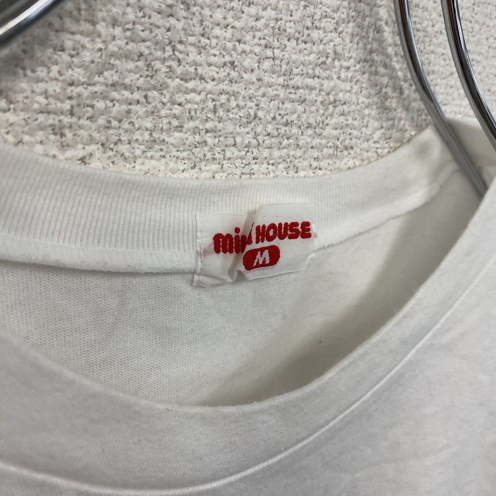 Miki HOUSE　ミキハウス　半袖プリントTシャツ　白　ホワイト　Mサイズ　古着