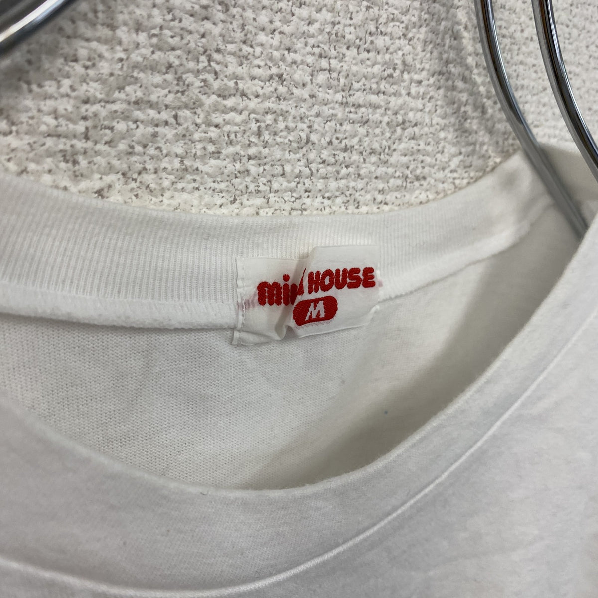 Miki HOUSE　ミキハウス　半袖プリントTシャツ　白　ホワイト　Mサイズ　古着