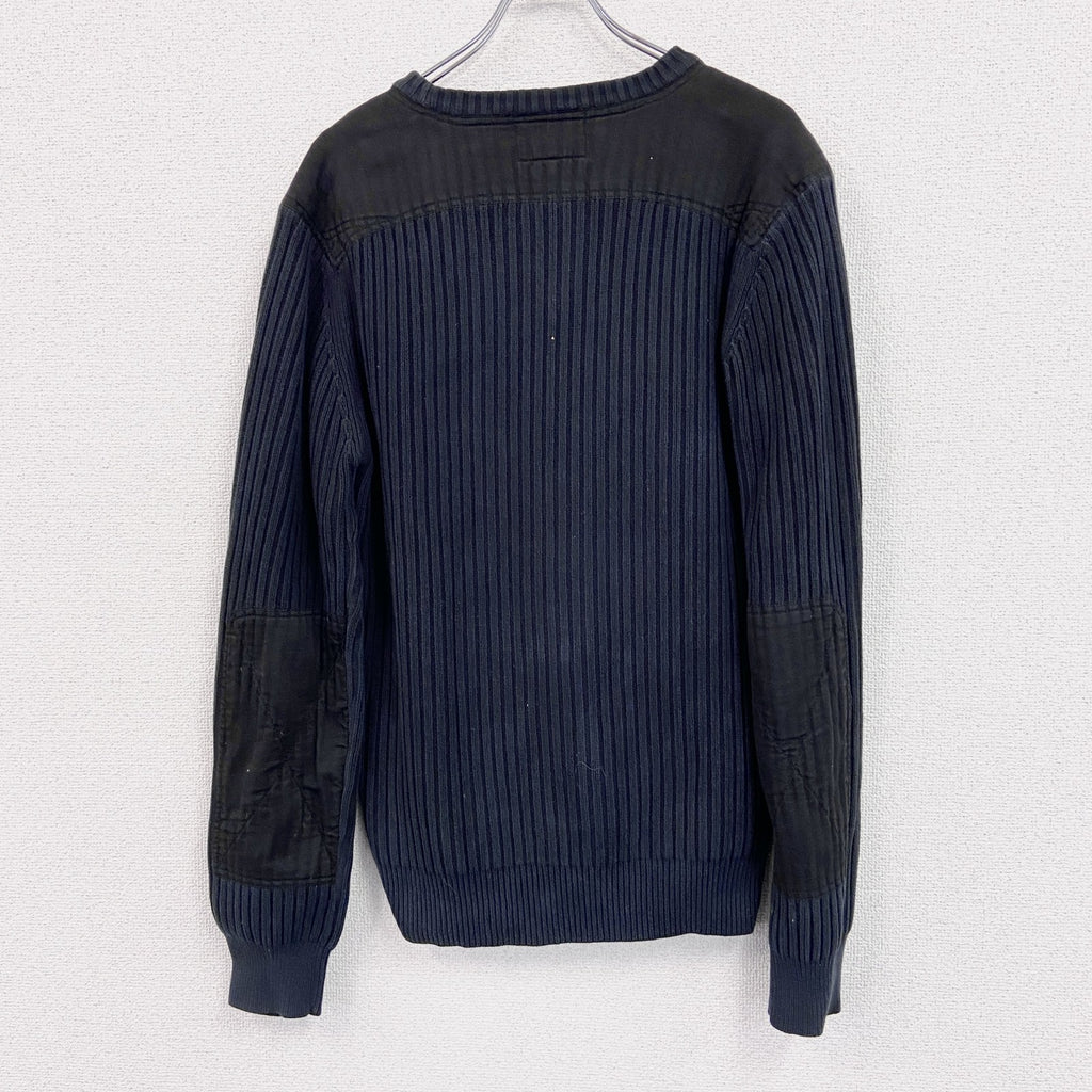 NAUTICA　ノーティカ　コットンニットセーター　紺　ネイビー　XLサイズ　古着