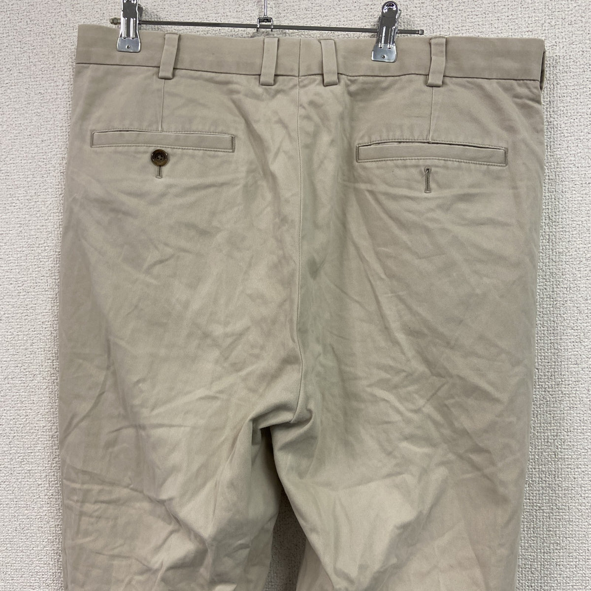 Brooks Brothers　ブルックスブラザーズ　チノパンツ　ジップフライ　ベージュ　W36サイズ メンズ コットン 古着