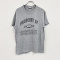 00s　Hanes　ヘインズ　半袖Tシャツ　アーチプリント　カプセルプリント　4連プリント　ヴィンテージ　灰色　グレー　Mサイズ　古着