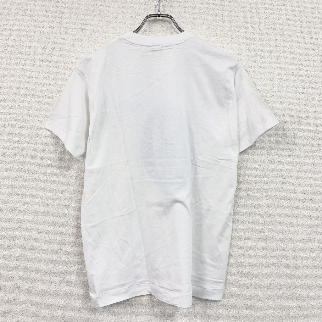 90s　asics　アシックス　青梅マラソン　半袖プリントTシャツ　シングルステッチ　ヴィンテージ　白　ホワイト　フリーサイズ　古着