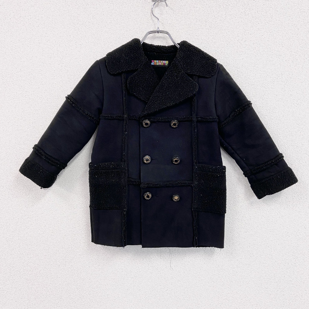 HYSTERIC GLAMOUR　ヒステリックグラマー　ムートンコート　黒　ブラック　120サイズ　古着