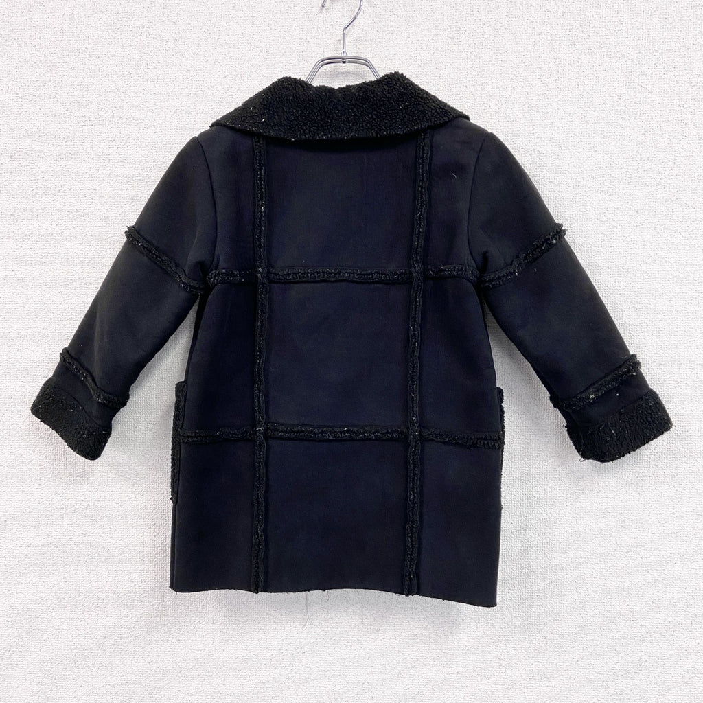 HYSTERIC GLAMOUR　ヒステリックグラマー　ムートンコート　黒　ブラック　120サイズ　古着
