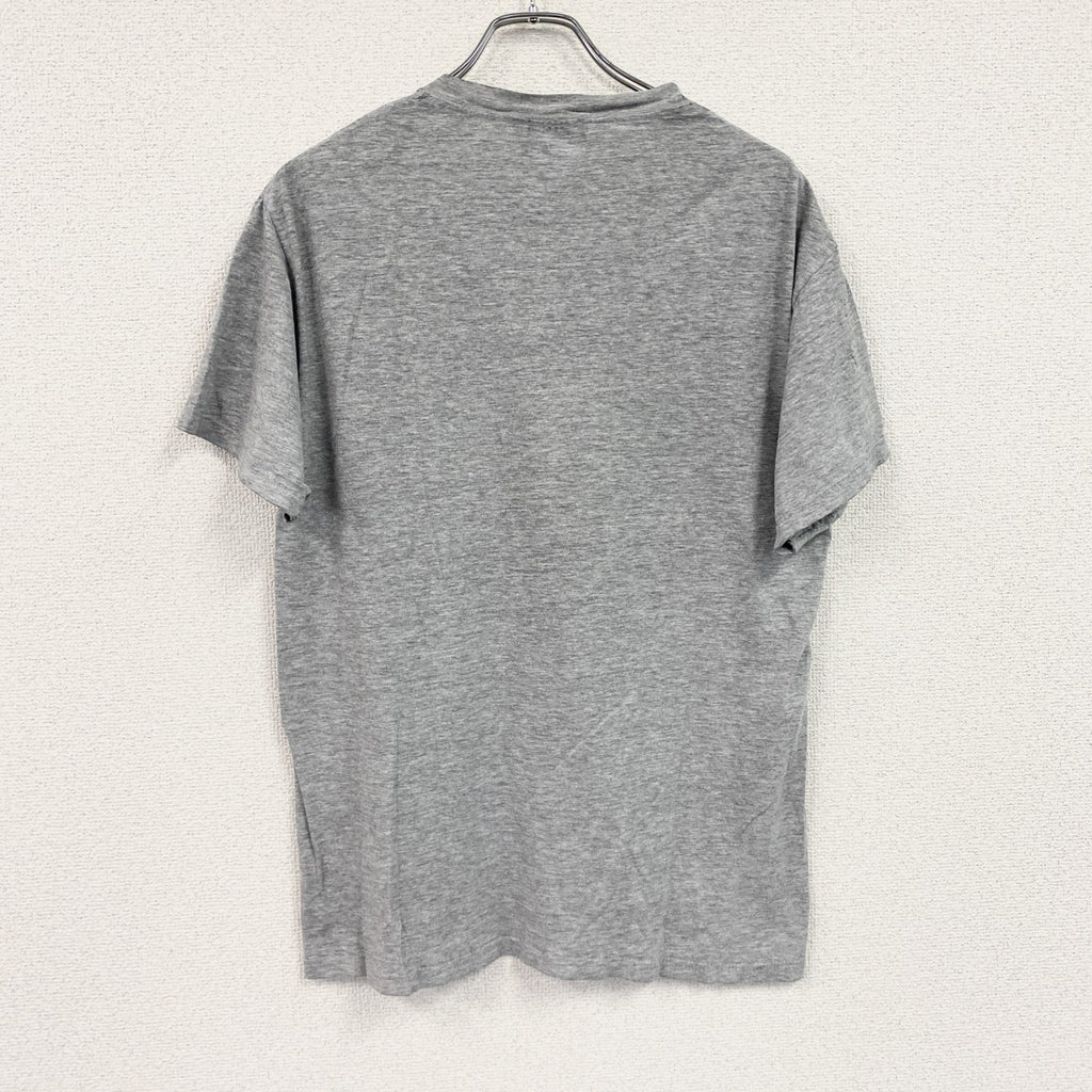 00s　Hanes　ヘインズ　半袖Tシャツ　アーチプリント　カプセルプリント　4連プリント　ヴィンテージ　灰色　グレー　Mサイズ　古着