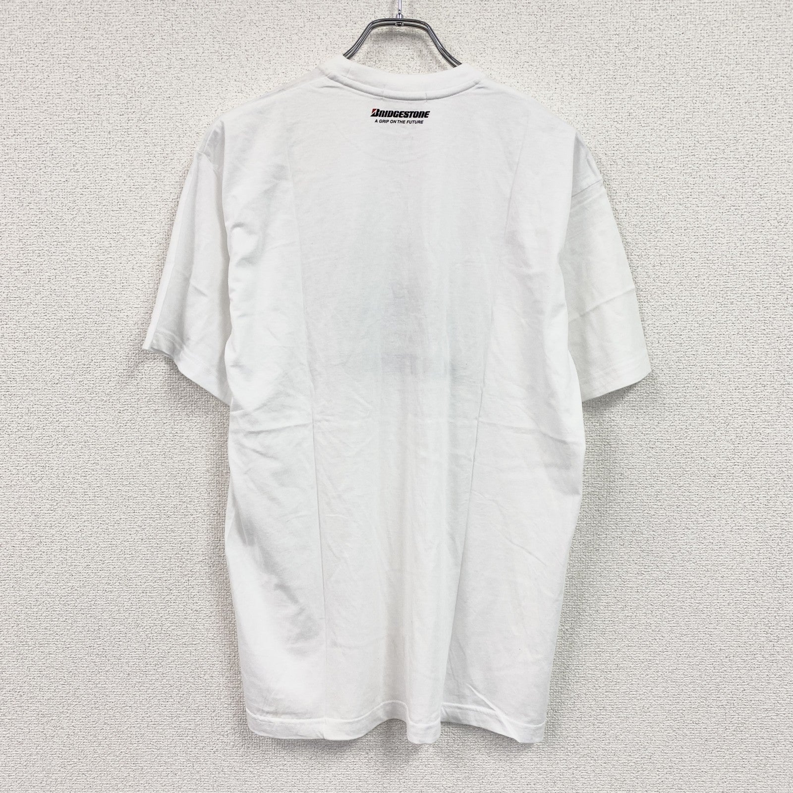 POTENZA　ポテンザ　BRIDGESTONE　ブリヂストン　スーパーフォーミュラ　半袖プリント企業Tシャツ　白　ホワイト　古着
