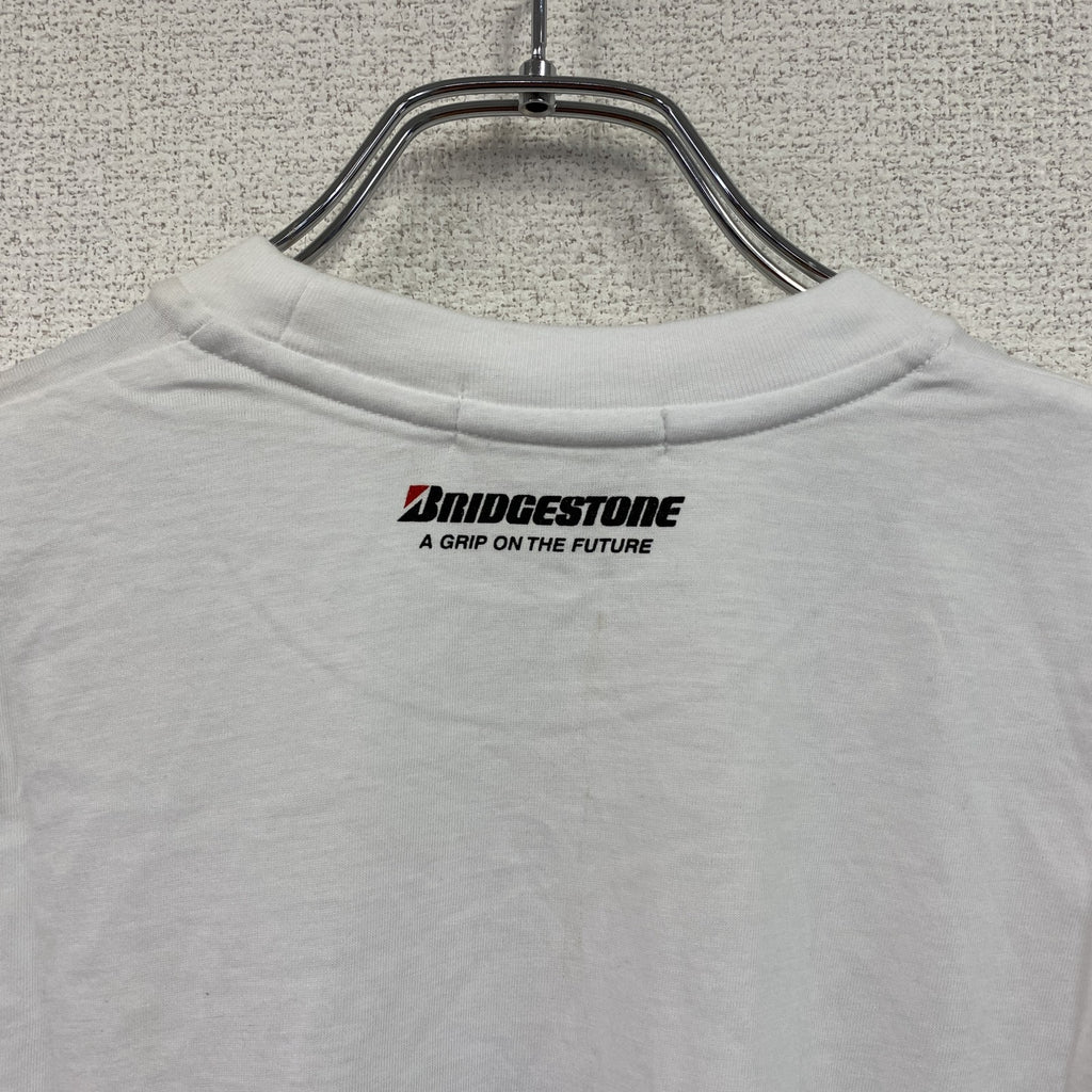 POTENZA　ポテンザ　BRIDGESTONE　ブリヂストン　スーパーフォーミュラ　半袖プリント企業Tシャツ　白　ホワイト　古着