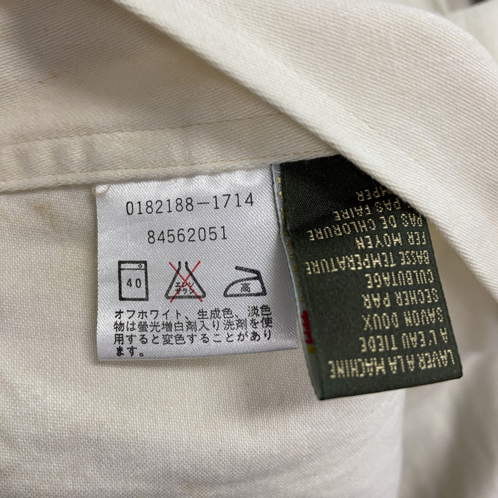 TOMMY HILFIGER SURPLUS　トミーヒルフィガーサープラス　ミリタリーシャツ　白　ホワイト　Lサイズ　古着