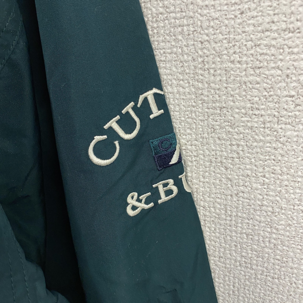 90s　CUTTER&BUCK　カッターアンドバック　ハーフジッププルオーバージャケット　緑　グリーン　Lサイズ　　ヴィンテージ　古着