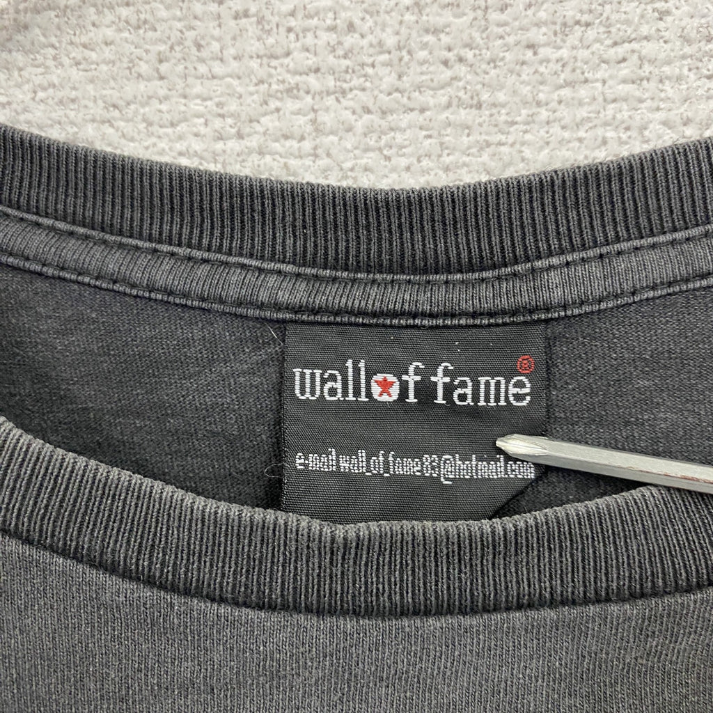 wall of fame　カートコバーン　半袖プリントフォトTシャツ　黒　ブラック　Lサイズ　古着