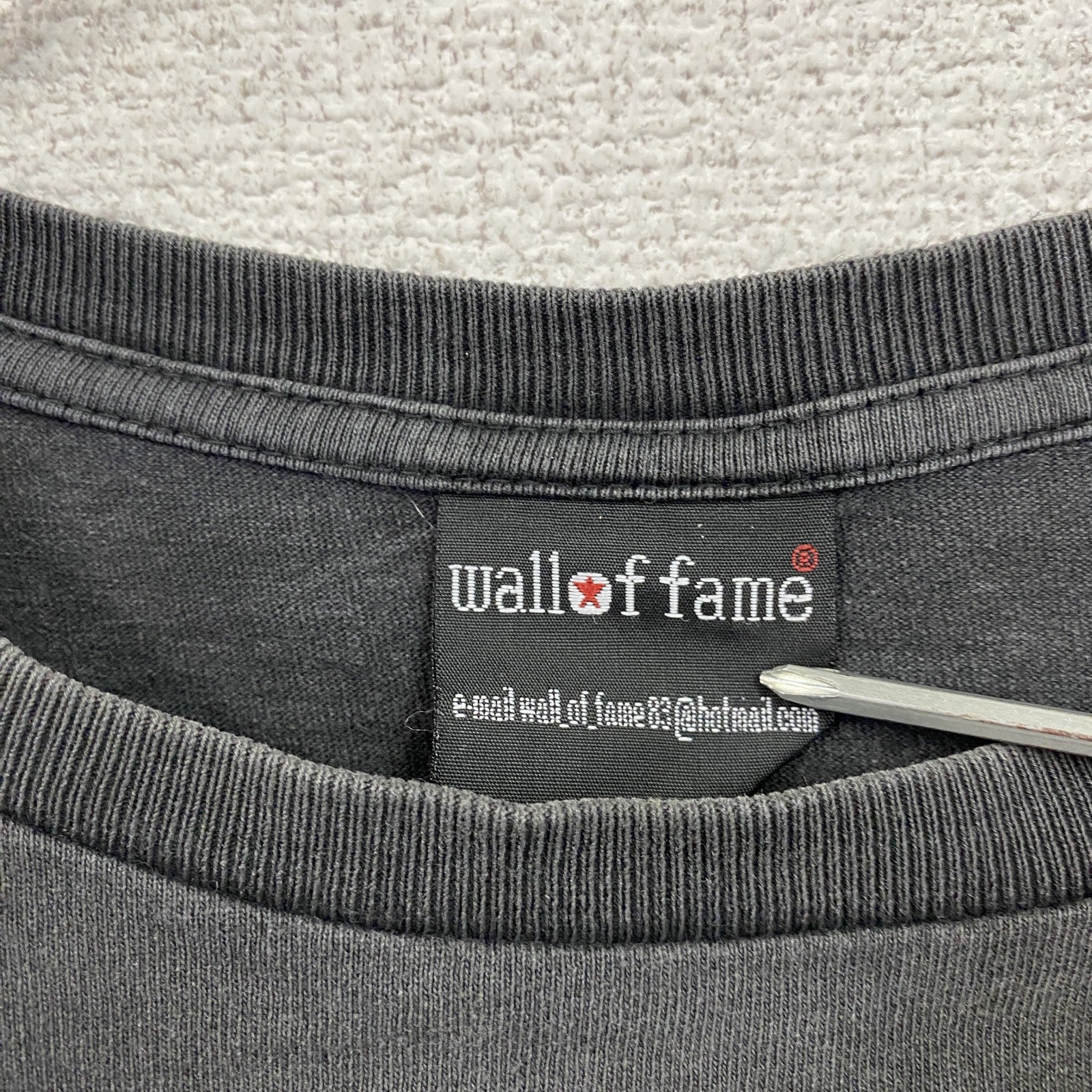 wall of fame　カートコバーン　半袖プリントフォトTシャツ　黒　ブラック　Lサイズ　古着
