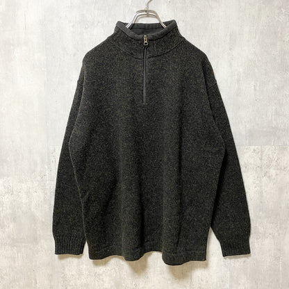 古着 used　WOOLRICH ウールリッチ　長袖ハーフジップニット　セーター　ハイネック　秋冬服　プルオーバー　Lサイズ