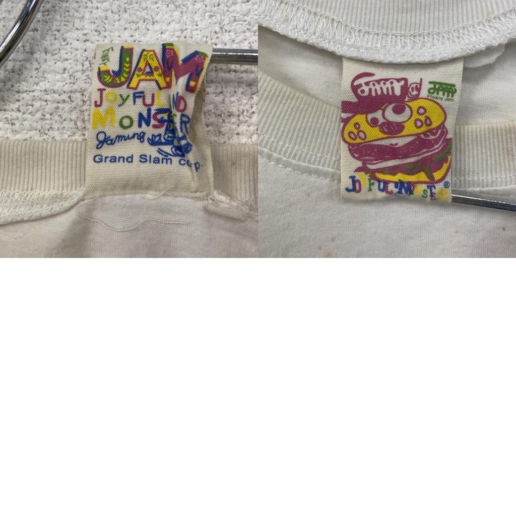 JAM　ジャム　半袖プリントTシャツ　キャラクターT　熊出没　白　ホワイト　　古着