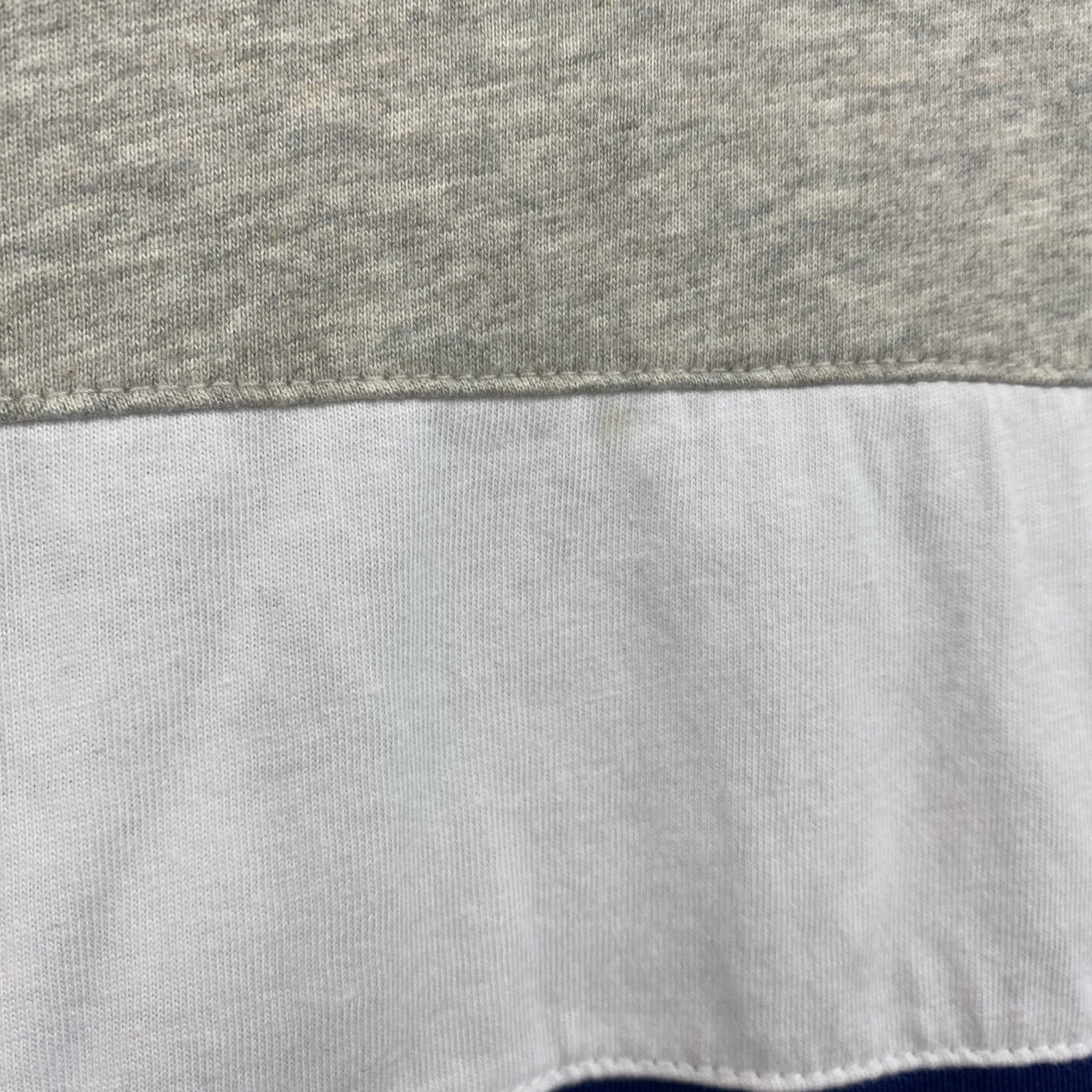 POLO RALPH LAUREN　ラルフローレン　半袖Tシャツ　刺繍ロゴ　シングルステッチ　ボーダー柄　灰色　グレー　Sサイズ　古着