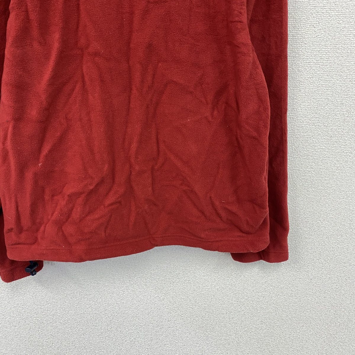 GAP　ギャップ　ハーフジップフリースジャケット/ボアジャケット　ワンポイント　赤　レッド フリースアウター ボアアウター メンズ 古着