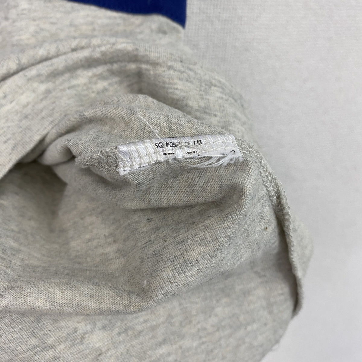 POLO RALPH LAUREN　ラルフローレン　半袖Tシャツ　刺繍ロゴ　シングルステッチ　ボーダー柄　灰色　グレー　Sサイズ　古着