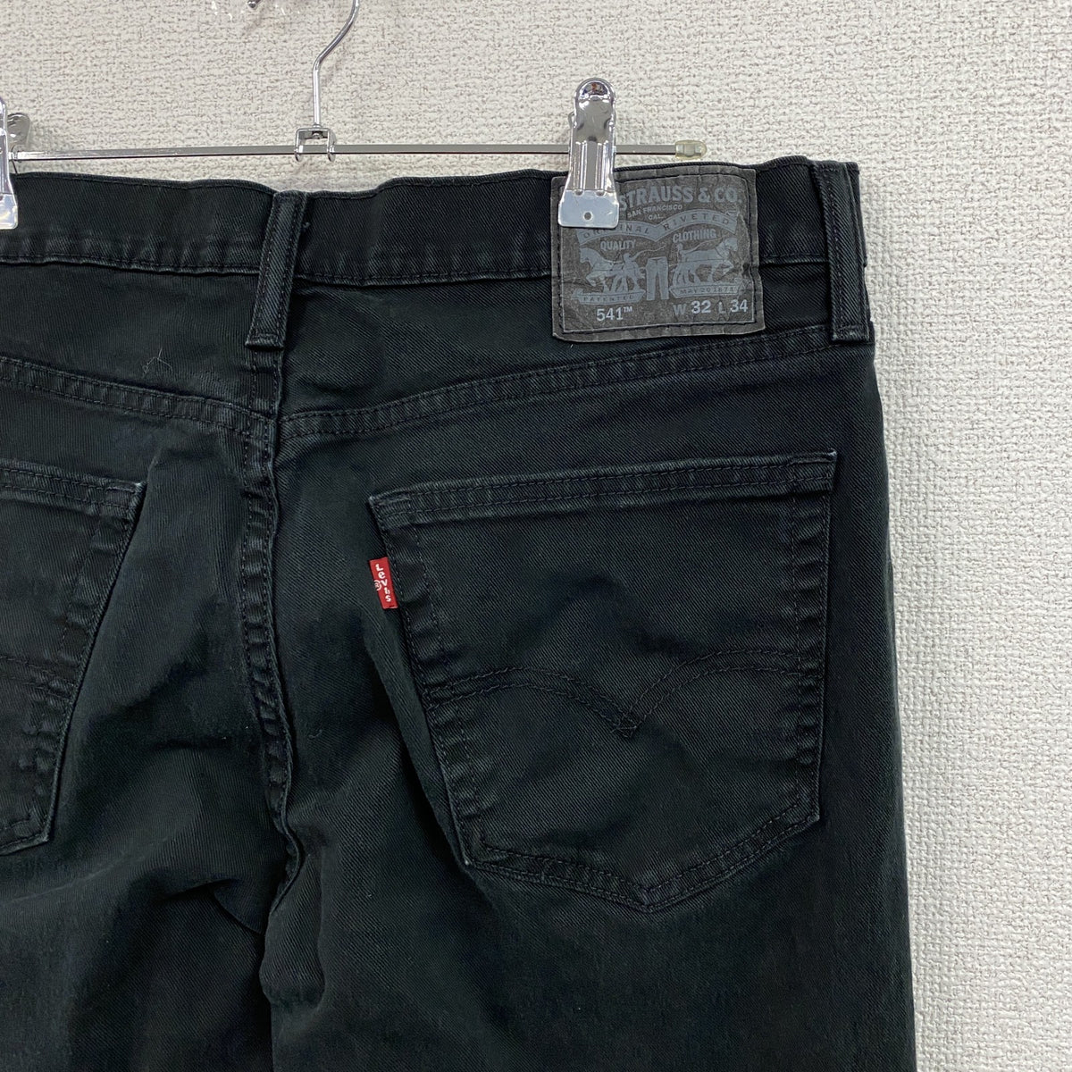 Levi’s　リーバイス　541　ブラックデニムパンツ/ジーンズ　ジップフライ　黒　ブラック　W32サイズ　古着