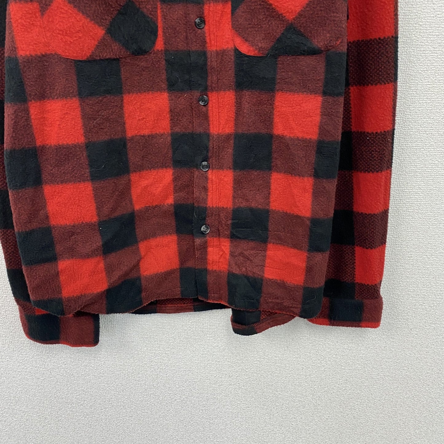 NORTHERN　フリースジャケット/ボアジャケット　赤　レッド　黒　ブラック　Lサイズ