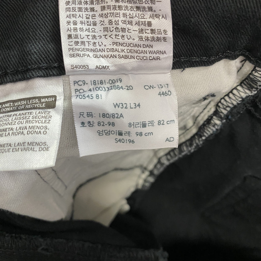 Levi’s　リーバイス　541　ブラックデニムパンツ/ジーンズ　ジップフライ　黒　ブラック　W32サイズ　古着