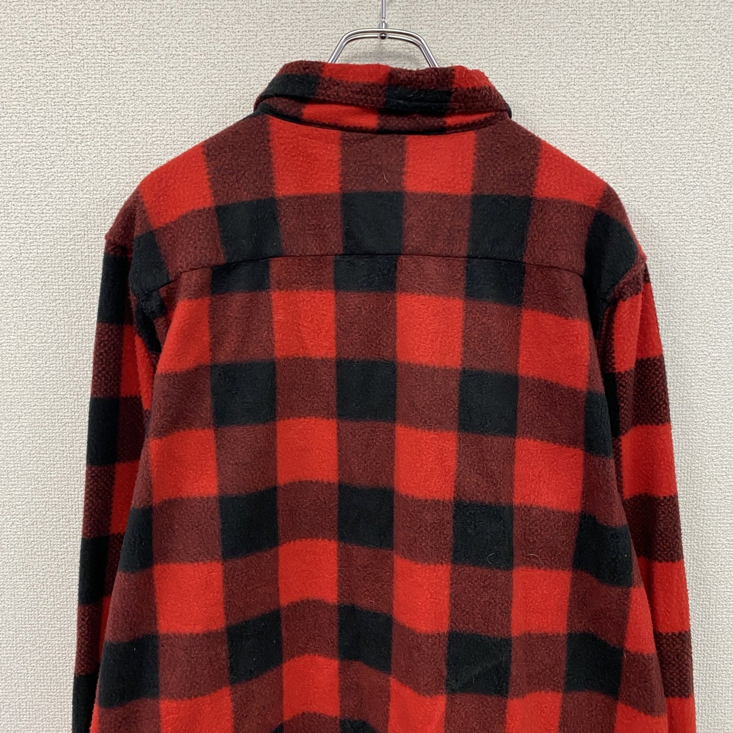 NORTHERN　フリースジャケット/ボアジャケット　赤　レッド　黒　ブラック　Lサイズ
