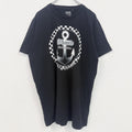 Neutral　半袖プリントTシャツ　イカリ　マリン　クルーネック　レトロデザイン　黒　ブラック　XXLサイズ　古着