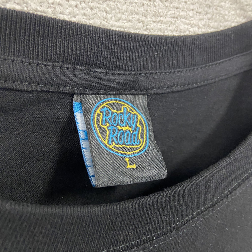 Rocky Rood　エミネム　スリム・シェイディ　半袖プリントラッパーＴシャツ　ヒップホップ　黒　ブラック　Lサイズ　古着