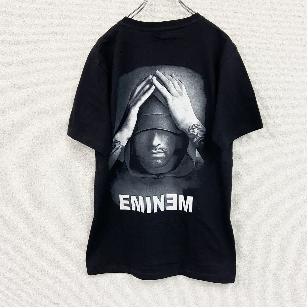Rocky Rood　エミネム　スリム・シェイディ　半袖プリントラッパーＴシャツ　ヒップホップ　黒　ブラック　Lサイズ　古着