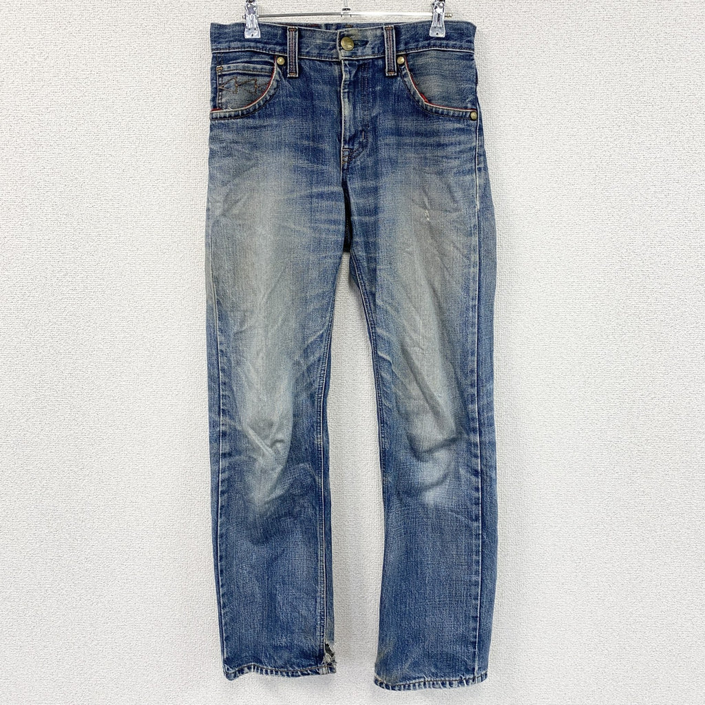 EDWIN　エドウィン　デニムパンツ/ジーンズ　ジップフライ　インディゴ　W28サイズ メンズ 古着