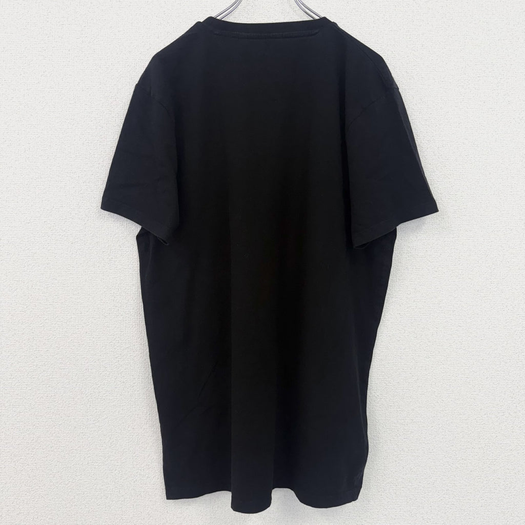 Neutral　半袖プリントTシャツ　イカリ　マリン　クルーネック　レトロデザイン　黒　ブラック　XXLサイズ　古着