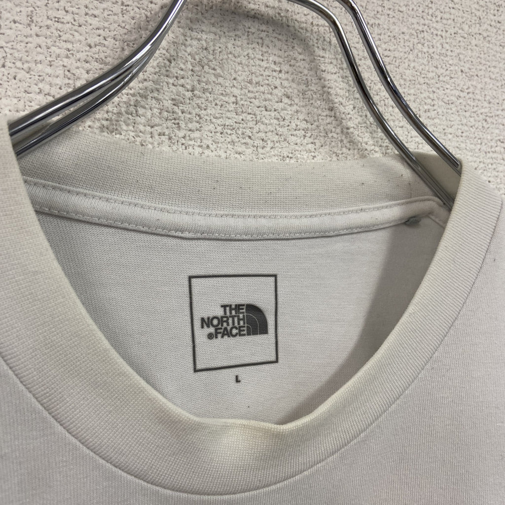THE NORTH FACE　ザ・ノースフェイス　長袖Tシャツ/ロンT　白　ホワイト　Lサイズ　古着