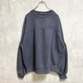 STRADIVARIUS　長袖ワンポイントロゴ刺繍スウェット　トレーナー　黒　ブラック　オーバーサイズ　XLサイズ　古着