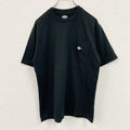 DANTON　ダントン　半袖Ｔシャツ　ワンポイントロゴワッペン　黒　ブラック　40サイズ　古着