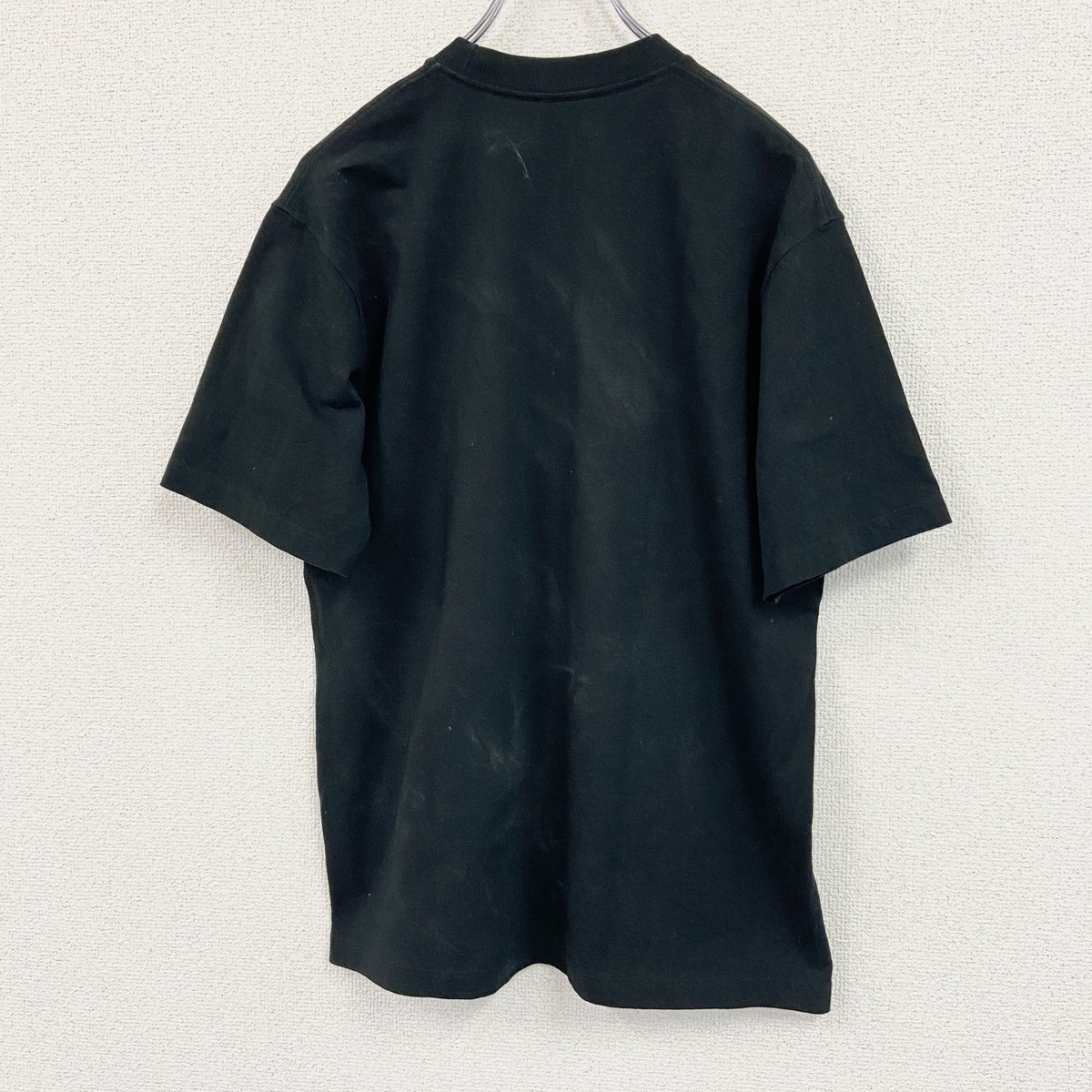 DANTON　ダントン　半袖Ｔシャツ　ワンポイントロゴワッペン　黒　ブラック　40サイズ　古着