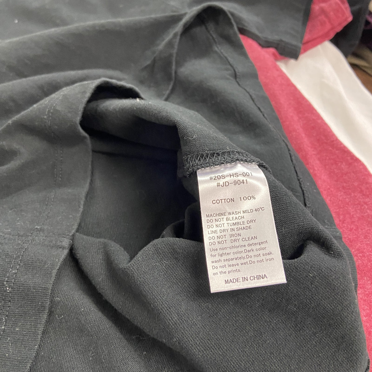 DANTON　ダントン　半袖Ｔシャツ　ワンポイントロゴワッペン　黒　ブラック　40サイズ　古着