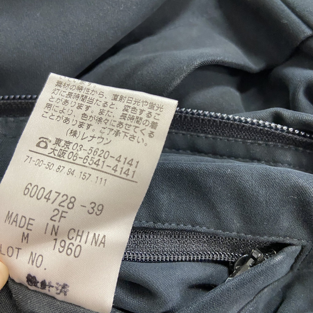 Aquascutum　アクアスキュータム　フルジップジャケット　ハーフコート　紺　ネイビー　Mサイズ　古着