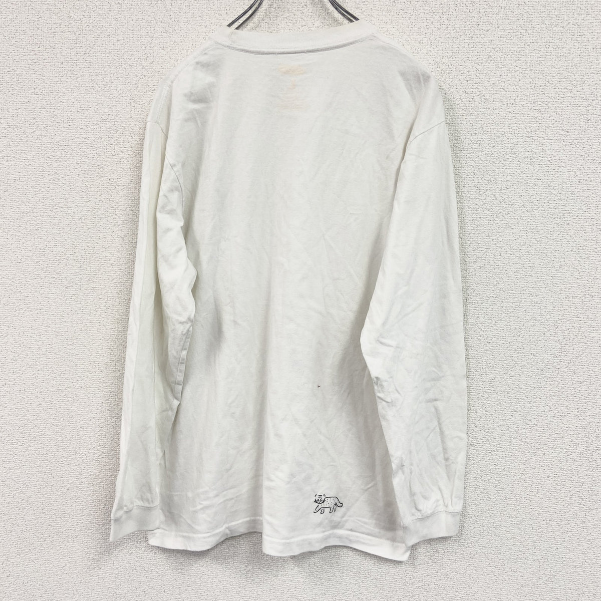 KEEN　キーン　長袖プリントTシャツ/ロンT　白　ホワイト　Lサイズ　古着