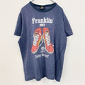 イタリア製　FRANKLIN MARSHALL　半袖プリントTシャツ　スニーカー　靴　ヴィンテージ　2XLサイズ　古着