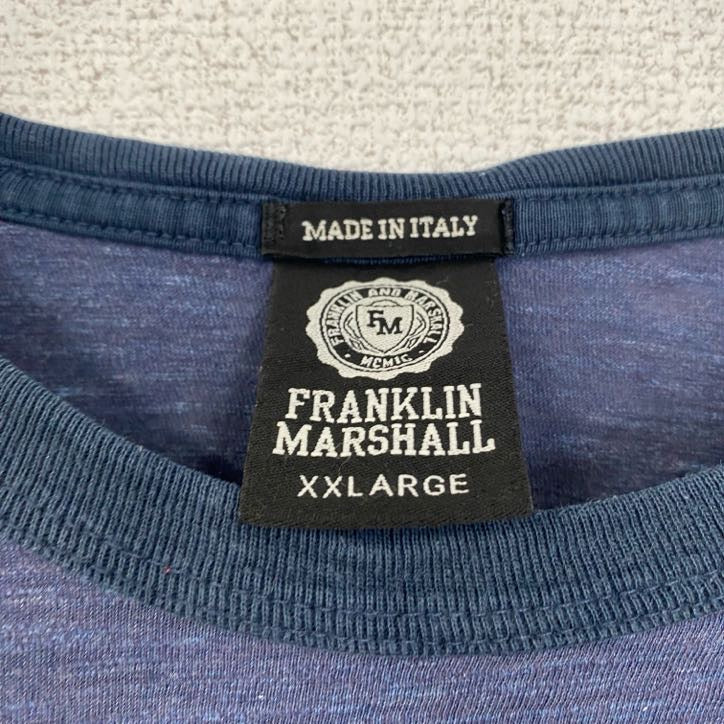 イタリア製　FRANKLIN MARSHALL　半袖プリントTシャツ　スニーカー　靴　ヴィンテージ　2XLサイズ　古着