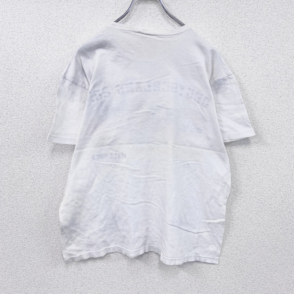 CROSSFIRE　半袖プリントTシャツ　ドイツ代表　サッカー　白　ホワイト　Lサイズ　古着