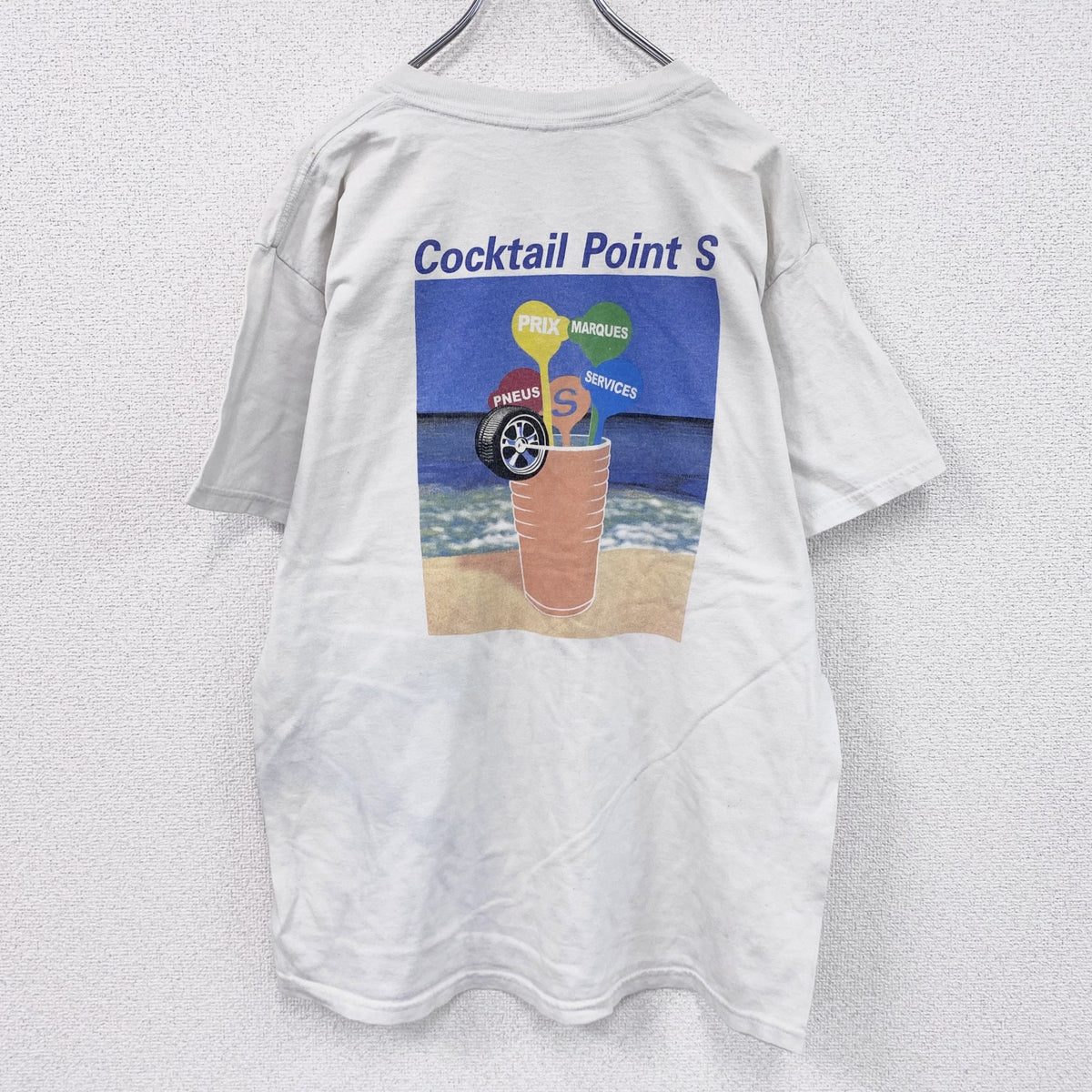 00s　GILDAN　ギルダン　半袖プリントTシャツ　企業T　ヴィンテージ　白　ホワイト　Lサイズ　古着