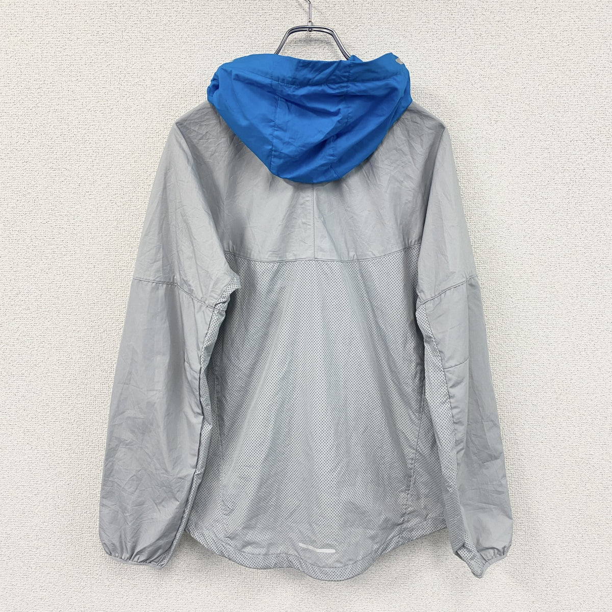NIKE　ナイキ　フルジップジャケット　青　ブルー　グレー　バイカラー　Mサイズ　古着