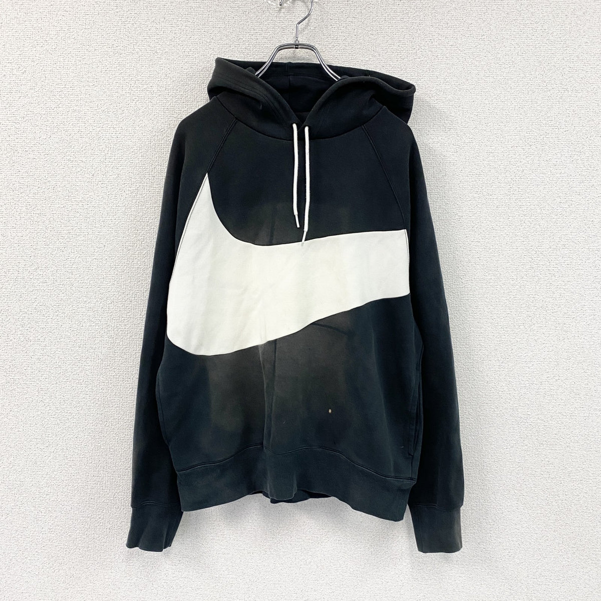 NIKE　ナイキ　フルジップパーカー/フーディー　黒　ブラック　Mサイズ フード付き メンズ コットン 古着