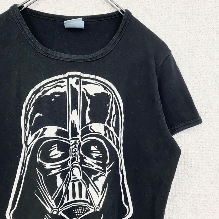 STARWARS　スターウォーズ　半袖キャラクタープリントTシャツ　ダースベイダー　黒　ブラック　Mサイズ　古着