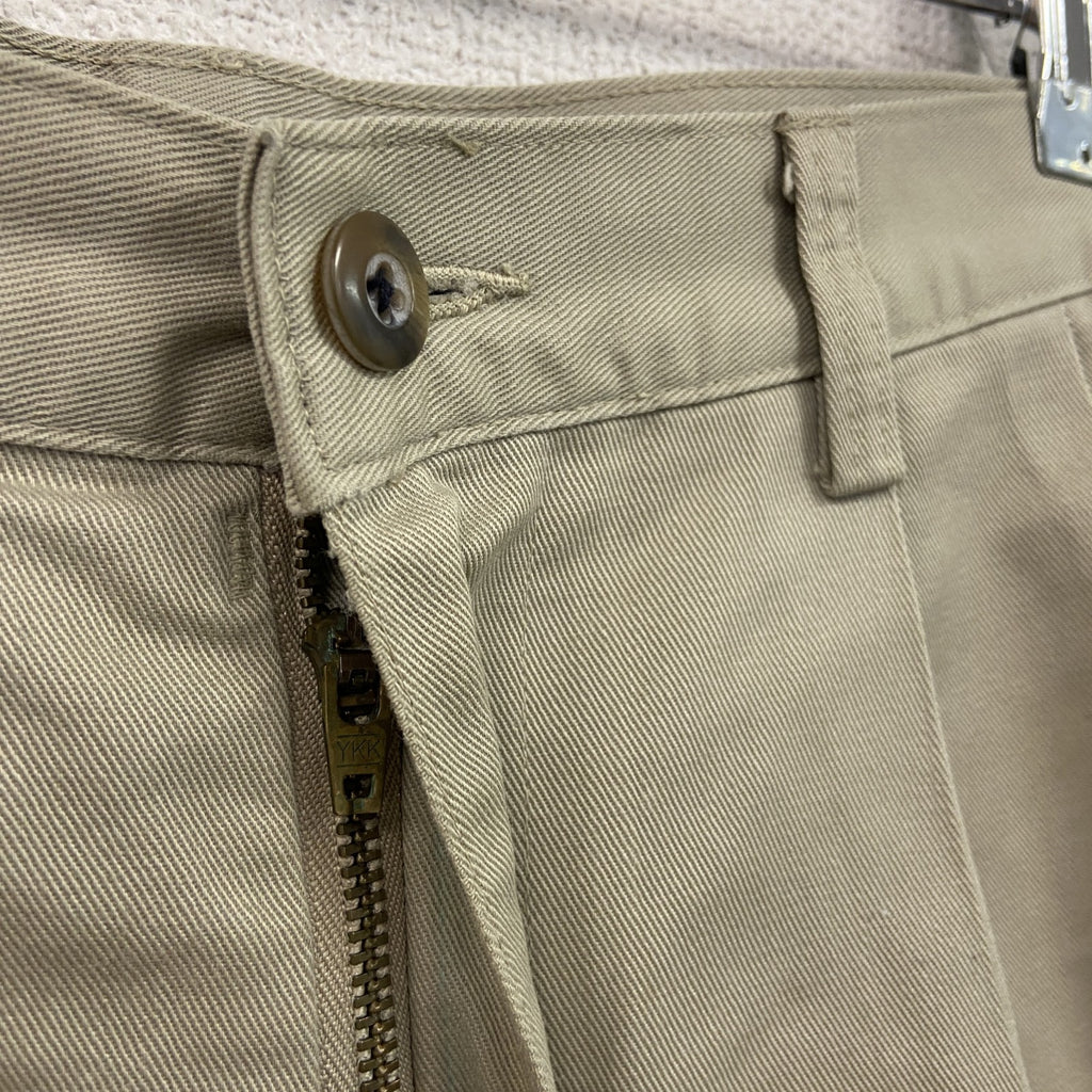 HAGGAR　ハガー　haggar generations　ハーフパンツ/ショートパンツ　ジップフライ　ベージュ メンズ コットン 古着