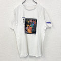 ELEVATE　半袖プリントTシャツ　ペリカン　カジュアルデザイン　春夏服　クルーネック　レトロ　白　ホワイト　Lサイズ　古着