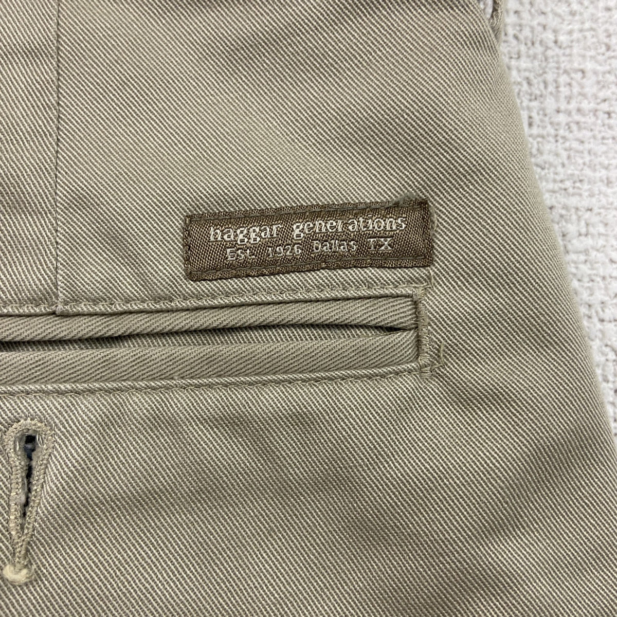 HAGGAR　ハガー　haggar generations　ハーフパンツ/ショートパンツ　ジップフライ　ベージュ メンズ コットン 古着