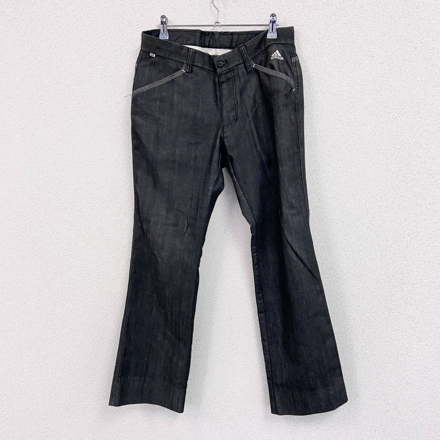 adidas　アディダス　デニムパンツ/ジーンズ　黒　ブラック　82サイズ