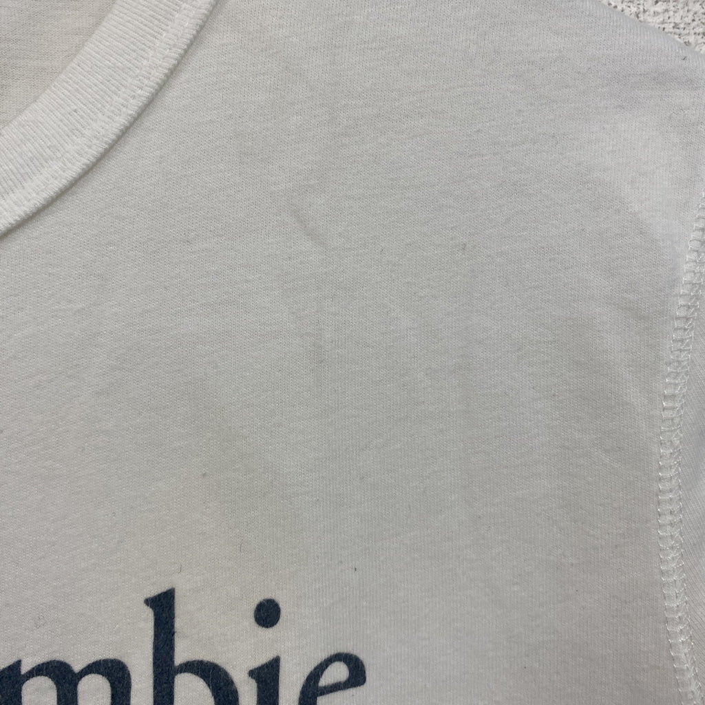 Abercrombie&Fitch　アバクロンビー&フィッッチ　半袖プリントTシャツ　シングルステッチ　白　ホワイト　Sサイズ　古着